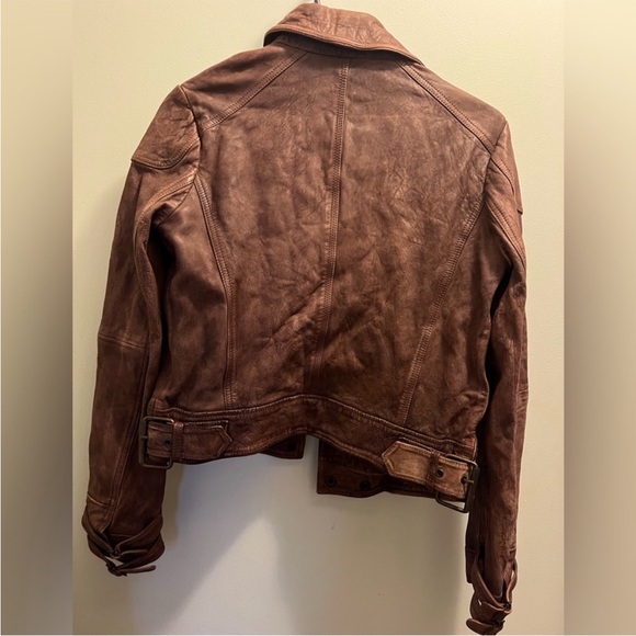 Free People Lambskin Leather Jacket Womens XS - Picture 4 of 5